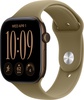 Apple Watch Series 12 GPS 46mm Dark Bronze Aluminum Case with Olive Sport Band M/L (MJEU4)