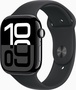 AhaStyle Premium Silicone Rugged Design Band for Apple Watch 42/44/45/46 mm Black
