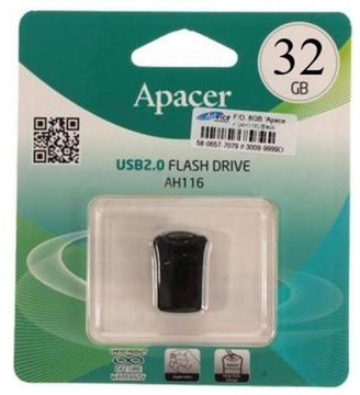 Apacer 32 GB AH116 Black AP32GAH116B-1