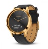 Garmin Vivomove HR 24K Steel Case with Black Italian Leather Band (010-01850-AС)