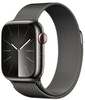 Apple Watch Series 9 GPS + Cellular 41mm Graphite Stainless Steel Case With Graphite Milanese Loop (MRJA3)