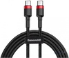 Baseus Cafule Series Type-C PD2.0 60W Flash charge Cable 20V 3A 1m Red black (CATKLF-G91)