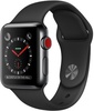 Apple Watch Series 3 GPS + Cellular 38mm Space Black Stainless Steel w. Black Sport B. (MQJW2)