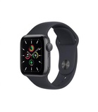 Apple Watch SE 40mm Space Gray Aluminum Case With Midnight Sport Band (MKQ13)