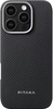 Pitaka Ultra-Slim Case Twill 600D for iPhone 16 Pro Max - Black/Grey (KI1601PMA)