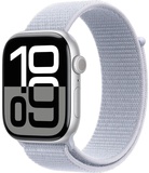 Apple Watch Series 10 GPS 46mm Silver Aluminum Case With Blue Cloud Sport Loop (MWWN3)