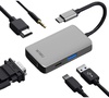 WIWU Alpha 513HVP 5in1 (USB-C to USB3.0+USB-C+VGA+HDMI+3.5mm) Space Grey