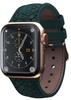 Njord Salmon Leather Strap for Watch 42mm/44mm/45mm/49mm Dark Green (SL14122)