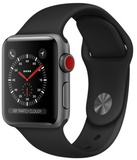 Apple Watch Series 3 GPS + Cellular 38mm Space Gray Aluminum w. Black Sport B. (MQJP2)