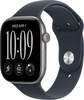 Apple Watch Series 12 GPS 46mm Space Gray Aluminum Case with Navy Blue Sport Band S/M (MJEH4)