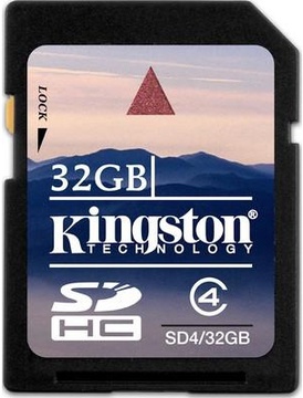 Kingston 32 GB SDHC Class 4 SD4/32GB