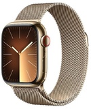 Apple Watch Series 9 GPS + Cellular 41mm Gold Stainless Steel Case With Gold Milanese Loop (MRJ73)