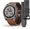 Garmin Fenix 7X Sapphire Solar Titanium w. Chestnut Leather Band (010-02541-19)