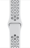 Apple Watch 42mm/44mm/45mm/46mm/49mm Pure Platinum/Black Nike Sport Band S/M&M/L (MX8F2)