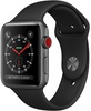 Apple Watch Series 3 GPS + Cellular 42mm Space Gray Aluminum w. Black Sport B. (MQK22)