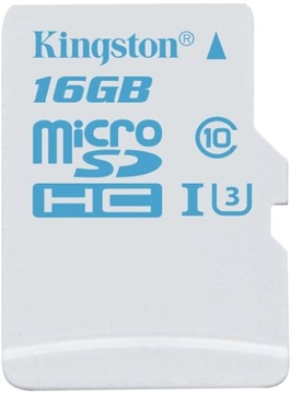 Kingston 16 GB microSDHC class 10 UHS-I U3 SDCAC/16GBSP