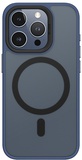 Blueo Frosted Anti-Drop Case for iPhone 15 Pro Max with MagSafe Dark Blue
