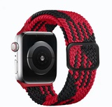 Apple Braided Solo Loop for Watch 38mm/40mm/41mm/42mm Black Red (high copy)