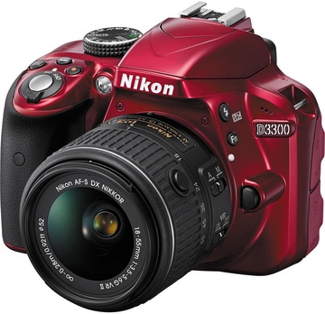Nikon D3300 kit (18-55mm VR II) Red
