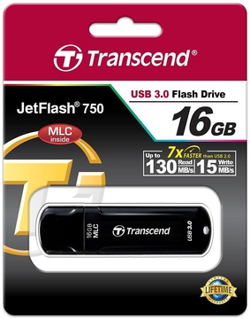 Transcend 16 GB JetFlash 750 Black TS16GJF750K