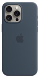 Apple iPhone 15 Pro Max Silicone Case with MagSafe Storm Blue (MT1P3) (high copy)