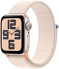 Apple Watch SE 2 GPS 40mm Starlight Aluminium Case with Starlight Sport Loop (MR9W3)