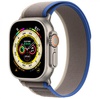 Apple Watch Ultra GPS + Cellular 49mm Titanium Case with Blue/Gray Trail Loop - S/M (MNHE3/MNHL3)