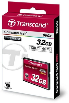 Transcend 32 GB 800X CompactFlash Card TS32GCF800