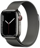 Apple Watch Series 7 GPS + Cellular 45mm Graphite Stainless Steel Case with Graphite Milanese Loop (MKJJ3, MKL33)