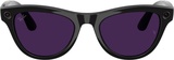 Ray-Ban Meta Skyler Gen2 Standard Shiny Black Frame/Clear to Amethyst Transitions Lenses RW4014 601/CH 52-20