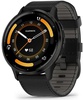 Garmin Venu 3 Slate S. Steel Bezel w. Black Case and Leather Band (010-02784-52/02)