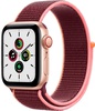 Apple Watch SE GPS + Cellular 40mm Gold Aluminum Case with Plum Sport Loop (MYEC2, MYEJ2)