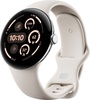 Google Pixel Watch 3 45 mm Wi-Fi Polished Silver Aluminum Case/Porcelain Active Band