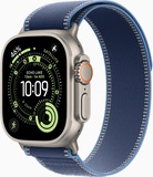 Apple Watch Ultra 3 GPS + Cellular 49mm Natural Tit. Case w. Blue/Bright Blue Trail Loop - S/M (MEWR4)