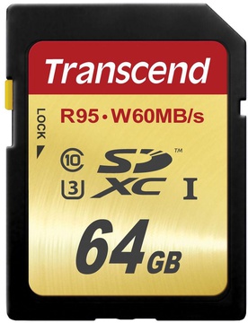 Transcend 64 GB SDXC UHS-I U3 TS64GSDU3