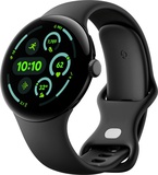 Google Pixel Watch 3 45 mm Wi-Fi Matte Black Aluminum Case/Obsidian Active Band