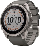 Garmin Fenix 9 Pro inReach Solar 51mm Titanium with Pebble Gray/Silver Gray Silicone Band (010-04339-00/01)