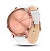 Garmin Vivomove HR 18K Rose Gold Stainless Steel Case with White Italian Leather Band (010-01850-AB)