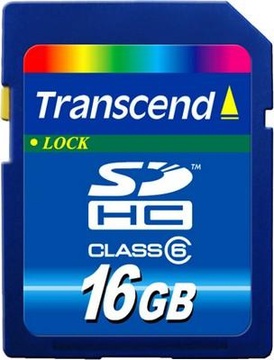 Transcend 16 GB SDHC Class 6 TS16GSDHC6