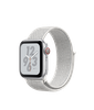 Apple Watch Nike+ Series 4 GPS + Cellular 40mm Silver Aluminum Case with Summit White Nike Sport Loop (MTX72, MTXF2)