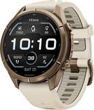Garmin Fenix 9 Pro 43mm Autumn Gold Titanium with Cream/French Gray Silicone Band (010-04335-25/26)