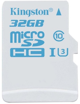 Kingston 32 GB microSDHC class 10 UHS-I U3 SDCAC/32GBSP