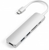 Satechi Aluminum Type-C Slim Multi-Port Adapter 4K V2 Silver (ST-SCMA2S)