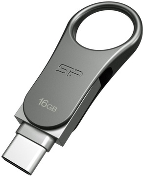 Silicon Power 16 GB Mobile C80 Silver SP016GBUC3C80V1S