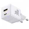 Baseus Palm Fast Charger Type-C+USB 30W White