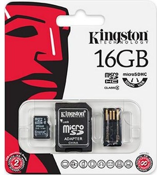 Kingston 16 GB microSDHC class 4 Mobility Kit MBLY4G2/16GB