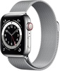 Apple Watch Series 6 GPS + Cellular 40mm Silver Stainless Steel Case with Milanese Loop (M02V3, M06U3)