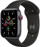 Apple Watch SE GPS + Cellular 44mm Space Gray Aluminum Case with Black Sport Band (MYER2)