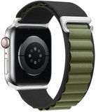 Apple Alpine Loop Band Medium for Watch 42mm/44mm/45mm/49mm Black-Green (high copy)