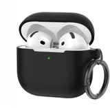 AhaStyle Colorful Silicone Case for Airpods 4 Black